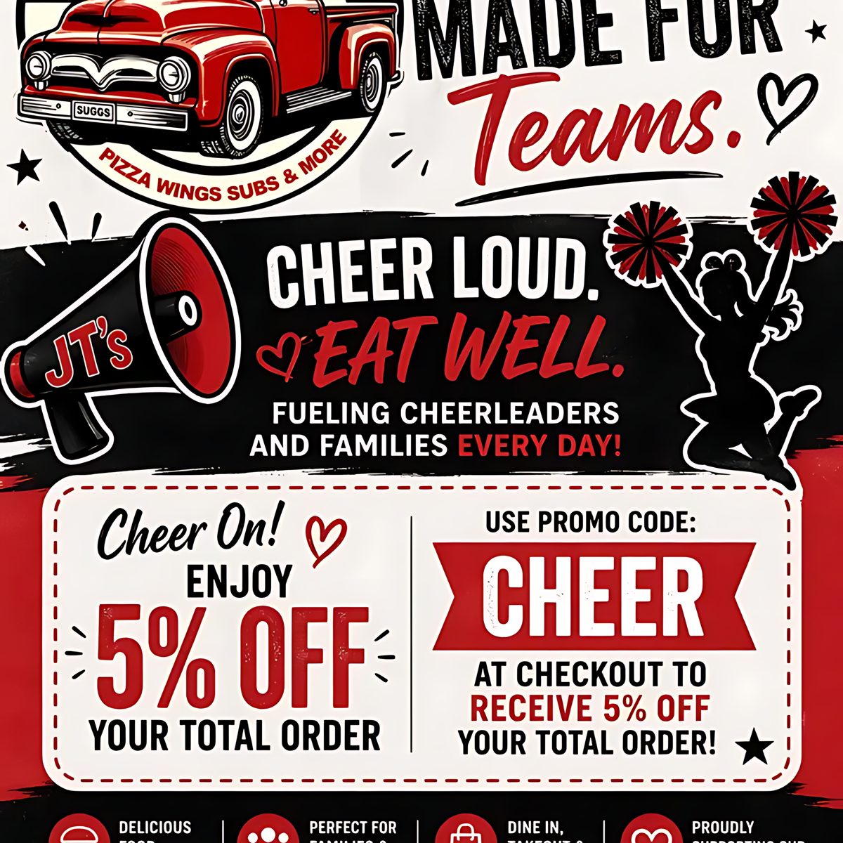 Cheer Teams Get 5% Off