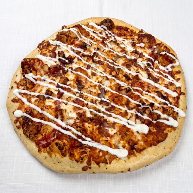 Chicken Bacon Ranch Pizza.