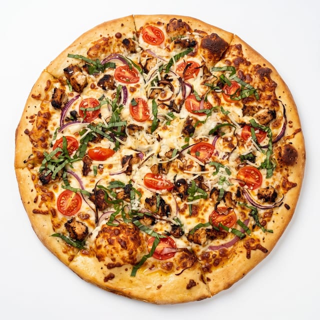 White Chicken Pizza.